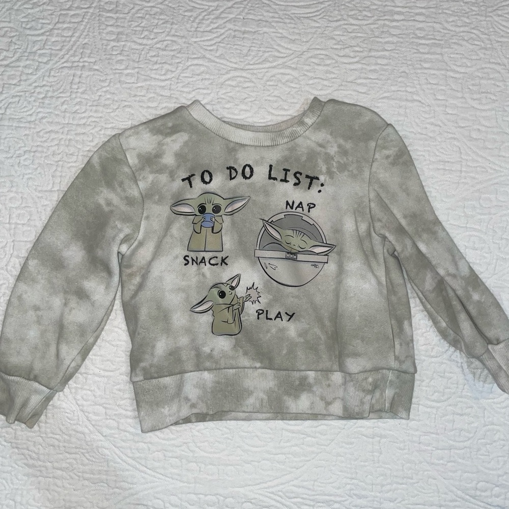 2T Yoda Pullover
